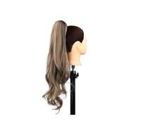 Naturel Extension capillaire synthétique longue et dégradée, queue de cheval blonde flexible Aspect parfait(P825)