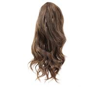 Naturel Extension de queue de cheval courte à pince en postiche Extensions de cheveux synthétiques en queue de cheval Aspect parfait(2-30)