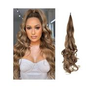 Naturel Extensions capillaires synthétiques ondulées de 66 cm de long, flexibles et enveloppantes, for femme, usage quotidien Aspect parfait(M8-25)