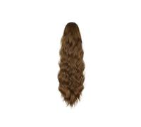 Naturel Extensions de cheveux 100% naturels Body Wave avec cordon de serrage #6 Brun clair Aspect parfait(24inches)