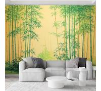 Naturel Forêt De Bambous Papier Peint Photo 200 x 140 cm Intissé Murale, Peinture À L’Huile Chinoise Papier Peint Panoramique Photo Murale Tenture Poster Murales pour Salle De Bains Espace De Vie