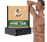 naturel Hommes - Savoan de barre de goudron de pin à froid | Bar de la peau fait main pour nettoyer en profondeur | Élimine l'huile de saleté de la peau | Savoen parfumé rafraîchissant pour le t