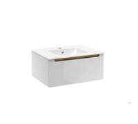 Naturel - Meuble de salle de bain avec lavabo Naturel Stilla 60x30x45 cm blanc (STILLAD06007U1)