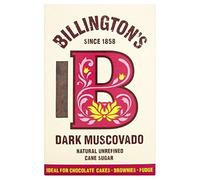 Naturel non raffiné foncé Muscovado sucre de canne de Billington (de 500g) - Paquet de 2 by Billington's