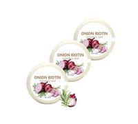 Naturel Onion Biotin Shampoo Bar, Shampoing Oignon Rouge, Hydratant Oignons Shampooing Romarins Cheveux Savons Barres, Améliore Les Cheveux Secs et Frisés, Adultes Hommes Femmes Adolescents (180g)