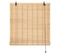 Naturel Store Enrouleur Bambou 45 50 60 70 80 90 100 110 120 130 140 150 160 170 180cm Large Rideaux En Bambou Avec Levage Filtre La Lumière Romain Store à Enrouleur Respirant Décoration De Partition