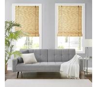 Naturel Store Enrouleur En Bambou 40-180cm Rideau De Roseau, Ombrage Stores à Rouleaux En Bambou Avec Levage, Offrent De L'intimité Décoration De Partition, Personnalisable, Pour Patio/Fenêtre/Porte(P