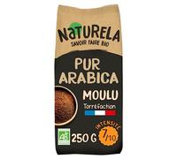 NATURELA - Café Bio Moulu - Café Arabica Bio - Torréfaction Lente - Fabriqué en France - 250 g
