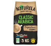 NATURELA - Café Grains Bio - Classique Pur Arabica Signature - 3 kg
