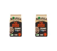NaTURELA SAVOIR FAIRE BIO - Café Grains - Café Grains Pur Arabica Intense - Torréfaction Lente - Fabriqué en France - 1 kg (Lot de 2)