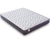 NATURELITS Matelas 135x180 Viscoélastique Double Face Hiver/Été. Fermeté Moyenne MemorySens. Adaptable, Hygiénique et Respirant. Individuel Couleur Grenat. Modèle Moon Hauteur 20 cm