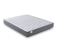 NATURELITS Matelas 150X190 cm Réversible pour Lit Double Haut Confort Hypoallergénique Anti-Acariens et Respirant Viscoélastique Ferme Moyenne Couleur Grise Modèle Orbit Épaisseur 20 cm