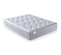 NATURELITS Matelas 160 x 200 cm Réversible, Haut Confort, Hypoallergénique, Anti-Acariens et Respirant, Ressorts Ensachés Visco, Ferme Moyenne, Nature Hybrid Épaisseur 32 cm