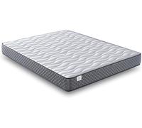 NATURELITS Matelas 90x180 Viscoélastique Double Face Hiver/Été. Fermeté Moyenne MemorySens. Adaptable, Hygiénique et Respirant. Individuel Couleur Gris. Modèle Orbit Hauteur 14 cm