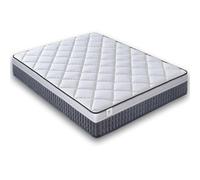 NATURELITS Matelas 90X200 Memoryvex Mousse à Mémoire Réversible Hiver/Été Individuel Anti-Acariens et Respirant Noyau Flexible Ferme Moyenne Couleur Grise Modèle Xstar Épaisseur 30 cm