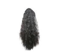 Naturelle Perruque Extension de perruque synthétique bouclée longue de 50cm/19.6 pouces, postiche à pince en Fiber synthétique résistante aux cheveux, postiche synthétique naturelle Cheveux Naturel