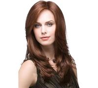 Naturelle Perruque Perruque brune perruques pour femmes longueur d'épaule bouclés chaleur perruques résistant à la chaleur synthétique fibre résistante perruque synthétique Cheveux Naturel