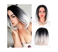 Naturelle Perruque Perruque Courte Synthétique Longueur D'épaule Perruques Pour Femmes Perruque Courte Avec Perruque En Fibre Naturelle Résistante à La Chaleur Cheveux Naturel