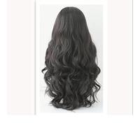 Naturelle Perruque Perruque synthétique avec frange, perruque lisse, longue, bouclée, ondulée, blonde, 65cm/25.5 pouces, pour femmes Cheveux Naturel