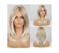 Naturelle Perruque Perruques Synthétiques Longues Perruque Ondulée Naturelle Mettre En évidence Les Cheveux En Couches Longs Ondulés Avec Une Frange Latérale Résistant à La Chaleur Cheveux Naturel