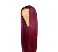 Naturelle Perruques frontales en dentelle transparente HD bordeaux 13x4, cheveux humains(20inches)
