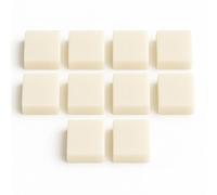 Natureluxy - 10 Carrés de Musc Blanc | Parfum Solide Naturel | Longue Durée | Utilisation Corporelle, Tissus, Placards & Voiture