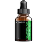 Natureluxy Huile d’Aloé Vera 100% Naturelle 30 ml | Flacon en Verre avec Pipette