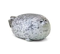 NatureMan Chubby Coussin en peluche de coton Motif phoque marin Taille S