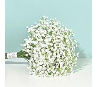 NatureMan Lot de 10 fleurs d'haleine de bébé artificielles - Fleurs gypsophiles au toucher réaliste pour décoration de mariage, centres de table, couronne, arrangement floral
