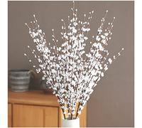 NatureMan Lot de 5 fleurs de jasmin artificielles de 70 cm de long - Pour hôtel, maison, bureau, cuisine, chambre à coucher, fête de mariage, décoration (blanc)