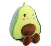 NatureMan - Oreiller en peluche avocat - Joli cadeau en forme de fruit - Câlin - Poupée à thème de voiture en forme d'avocat