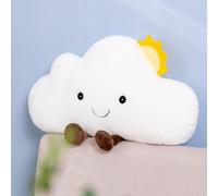 NatureMan Oreillers en forme de nuages dessinés pour jeté, coussin de soutien lombaire, coussin de lecture, coussin de dossier pour chaise, décor de chambre, bureau, voiture, chambre d'enfant