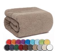 NatureMark 1 Serviette de Sauna, Qualité Supérieure, 80 x 200 cm, 100% Coton, Sable, 80x200 cm