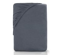 NatureMark Drap-Housse en Microfibre - Doux et Respirant - Facile d'entretien - Infroissable - Couleurs Modernes - Anthracite 140 x 200 cm