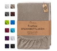 NatureMark Drap-housse en tissu éponge, sand / beige, 140 x 200 - 160 x 200 cm