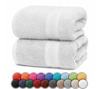 NatureMark Lot de 2 draps de Douche, 70 x 140 cm, Blanc
