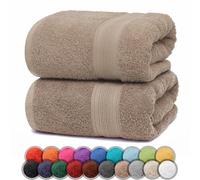 NatureMark Lot de 2 draps de Douche, 70 x 140 cm, Sable/Beige
