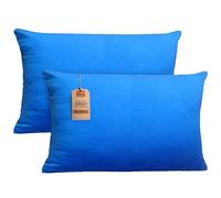 NatureMark Lot de 2 Housses de Coussin en Jersey Housse de Coussin Oreiller pour dormeur de côté Coussin de Nuque Nombreuses Tailles et Couleurs Oeko-Tex (40 x 60 cm, Bleu Royal)