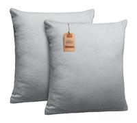 NatureMark Lot de 2 Housses de Coussin en Jersey Housse de Coussin Oreillers pour dormeurs latéraux Coussin pour la Nuque Nombreuses Tailles et Couleurs ÖKO-TEX (40 x 40 cm, Gris argenté)