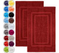 NatureMark Lot de 2 Tapis de Bain en 100% Coton, 50 x 80 cm, Sable/Beige