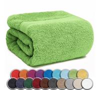 NatureMark Serviette de Sauna Drap, 100% Coton, Vert Pomme, Lot de 1-80x200 cm