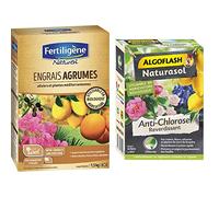 Naturen Engrais Agrumes 1,5 kg & ALGOFLASH NATURASOL Anti-Chlorose Reverdissant Toutes Plantes, 100 g, UAB, BIOCLORO10AN