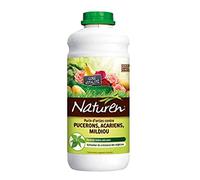 NATUREN NORTIPUR - Purin d'Orties Concentré Contre Pucerons, Acariens, Milidou UAB 1 L - Activateur de croissance des végétaux - Formule moins odorante - Pour 4 L de préparation - Fabriqué en France