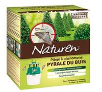 NATUREN NPHEPYR - Piège à Phéromones pour Pyrale du Buis + 2 Capsules à phéromones - Piège Efficace Pendant Toute Une Saison et réutilisable - Capsule Efficace 3 Mois - 1 piège par Massif de buis