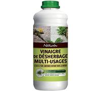 NATUREN NVIN1 - Vinaigre de Désherbage Multi-Usages Prêt à l'Emploi 1 L - A base d'acide acétique - Efficace contre les mauvaises herbes - Idéal pour les trottoirs, allées, etc - Fabriqué en France