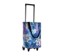 Naturepanda Chariot De Courses,Sac De Courses à roulettes,Reusable Grocery Bag with Wheels,RéUtilisable,Chargeable Jusqu’à 20 Kg,Facile à Transporter,PoignéE TéLescopique,pour Shopping,Transport