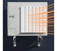 Naturepanda Déflecteur de Vent pour Climatiseur Extérieur,DéFlecteur De Climatisation,Air Conditionné Anti Soufflage Droit Dissipation de Chaleur Masque de Vent,PVC antirouille,Anti Déformation