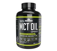Natures Aid Gélules d’Huile MCT 1200 mg - 100% huile de coco de qualité - Favorise un gain d’énergie, le métabolisme, la gestion du poids cétogène - Acides gras essentiels vegan, sans gluten