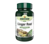 Natures Aid Racine de gingembre 500 mg de, 90 comprimés (complément alimentaire végétal, apportant des gingérols, approuvé par la Vegan Society, fabriqué au Royaume-Uni)