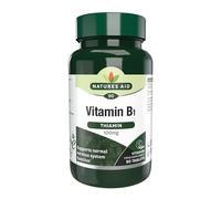 Natures Aid Vitamine B1 Thiamine 100mg - Complement Alimentaire Essentiel pour las Sante Energetique et Cerebrale - 90 Comprimes